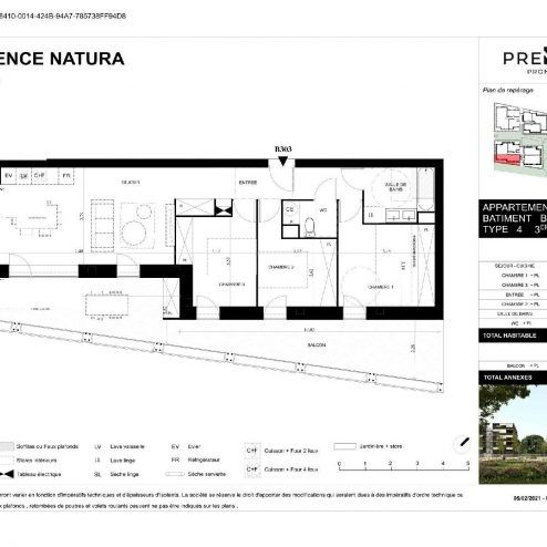 BEAU T4 AVEC BALCON ET DEUX PARKINGS - Photo 2