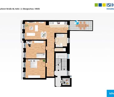 Tolle 3-Raum-Wohnung mit Balkon- WE05 - Photo 1