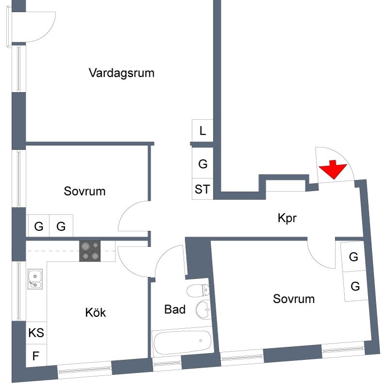 Drottninggatan 17 A, Motala – 3 r.o.k – 68 kvm - Photo 2