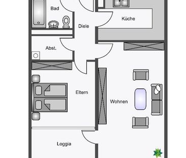 Demnächst frei! 2-Zimmer-Wohnung in Münster Berg Fidel - Photo 2