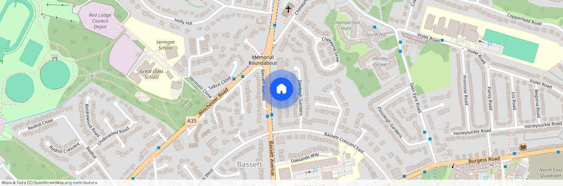 Bassett Avenue, Bassett, Southampton, Hampshire, SO16