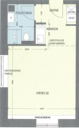 1-værelses studiebolig med hems (Nr. 29) - Foto 3