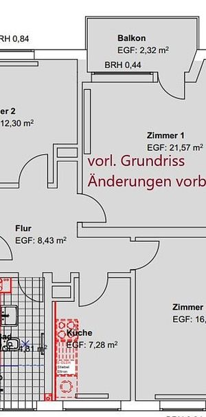 Modernisierte 3 ZKB mit Balkon im Wesertor! - Photo 1