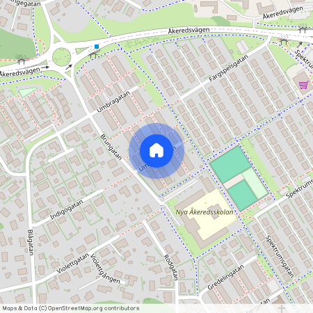 Umbragången, Västra Frölunda