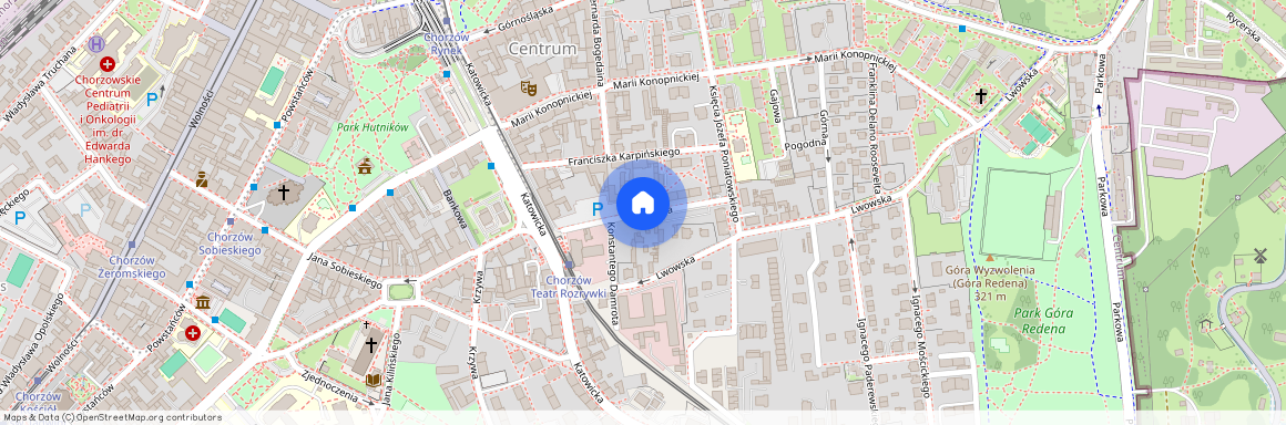 Kaszubska, Chorzów, Centrum