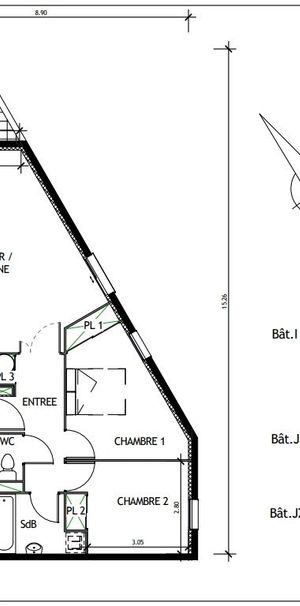 Béziers - T3 - 67,42m² - Photo 2