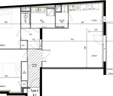 Louer appartement 3 pièces de 78 m² - Photo 2