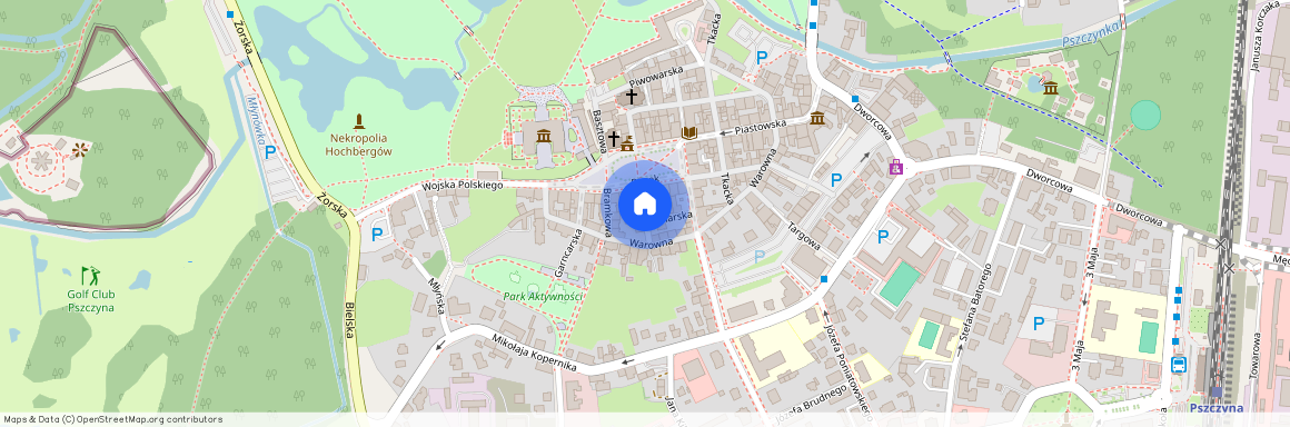 ul. Strażacka, Pszczyna, Pszczyna, pszczyński, śląskie