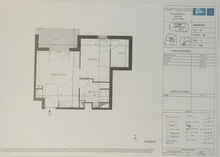 Location appartement 2 pièces 42.76 m2 à Tours - Photo 5