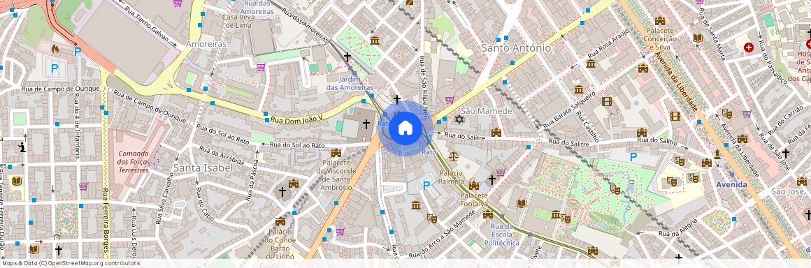 Campo de Ourique, Lisboa, Largo do Rato (Santa Isabel)