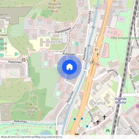 ul. Turkusowa, Orunia-Św. Wojciech-Lipce, Gdańsk, pomorskie