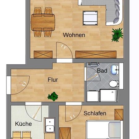 Schöne 2 Zimmerwohnung mit Balkon in Sehnde - Photo 4