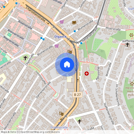 Danneckerstrasse 4, 70182 Stuttgart - Stuttgart-Mitte