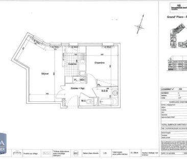 Appartement à louer 2 pièces 42.37m² - Photo 1