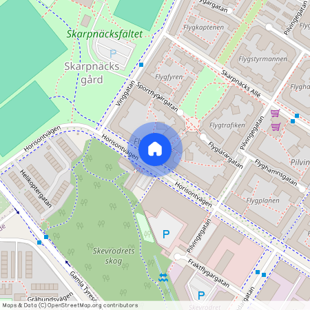 Skarpnäcks gård, Stockholm, Horisontvägen 21
