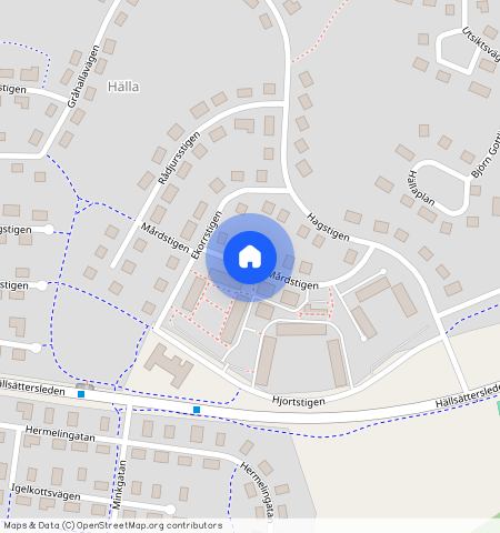 Mårdstigen, Borensberg