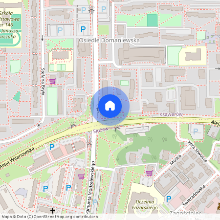 ul. Zygmunta Modzelewskiego, Ksawerów, Mokotów, Warszawa, mazowieckie