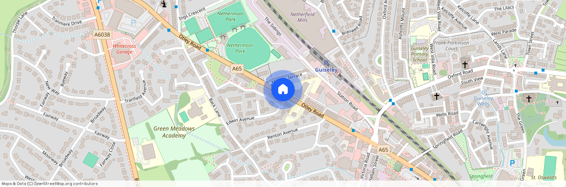 Otley Road, Guiseley, Leeds, West Yorkshire, UK, LS20