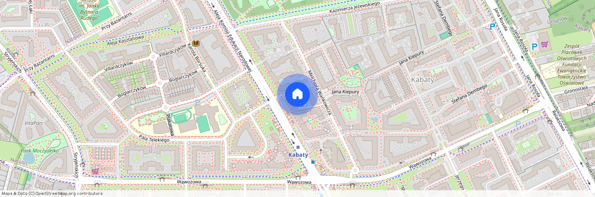 ul. Melchiora Wańkowicza, Kabaty, Ursynów, Warszawa, mazowieckie
