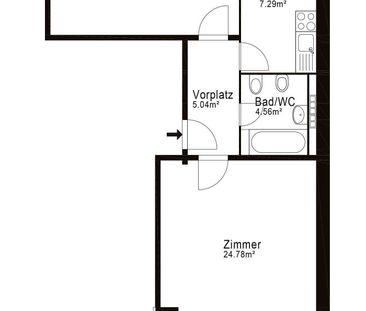Grosszügige 2-Zimmerwohnung an ruhiger Lage nähe Mohrgartenring - Photo 5