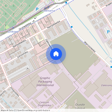 ul. Ząbkowicka, Junikowo, Grunwald, Poznań, wielkopolskie