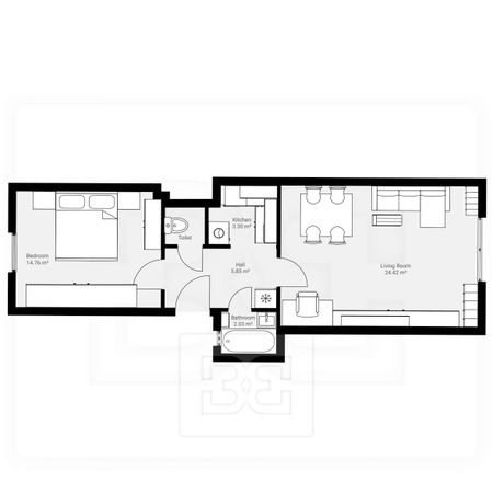 Pronájem bytu 2+1 52 m², Praha - Žižkov - Photo 5
