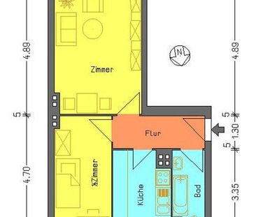 Schöne Wohnung sucht Mieter: 2-Zimmer-Wohnung - Foto 1