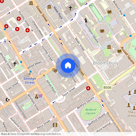 Gower Street, Bloomsbury, London, WC1E