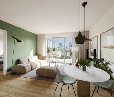 Großzügig geschnittene Wohnung mit Dachterrasse und Grünblick - Foto 1