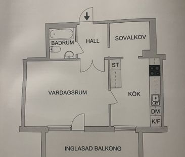 Nacka - 1.5rok - tillsv - 13.800kr/mån - Photo 2