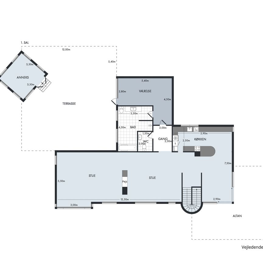 Liebhavervilla med spektakulær udsigt og omgivelser i Randers - Foto 1