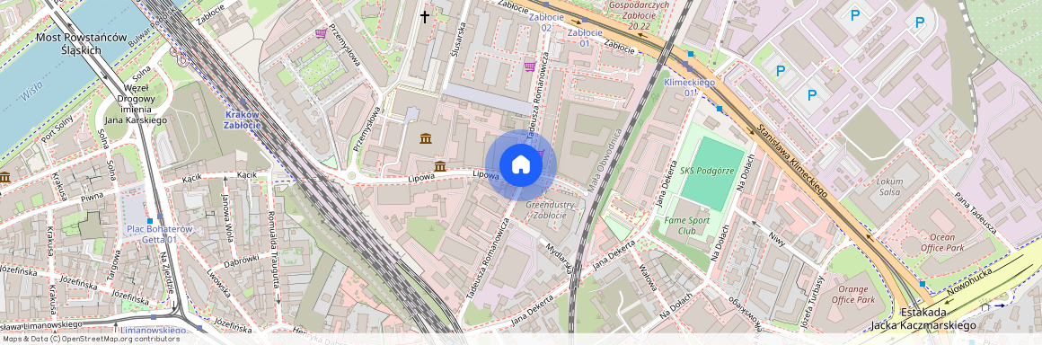 ul. Tadeusza Romanowicza, Zabłocie, Podgórze, Kraków, małopolskie