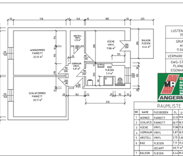 Schöne großzügig aufgeteilte 2-Raum-Wohnung mit Balkon im 1. Stock ... - Foto 6