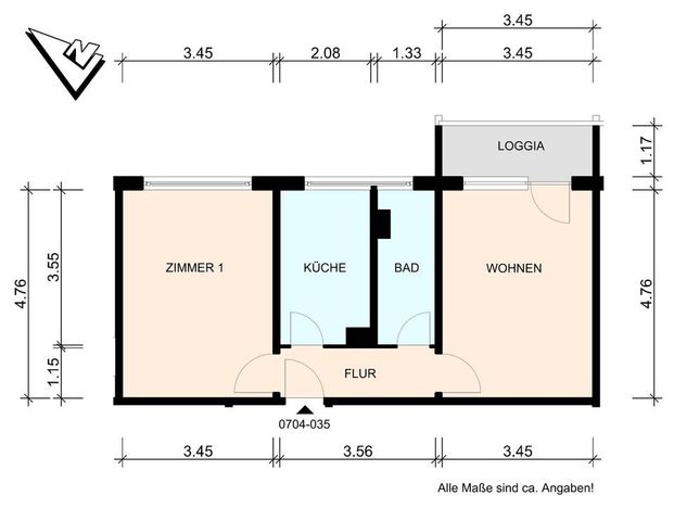 Kleine gemütliche Wohnung mit Balkon - Photo 1