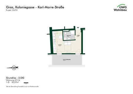 Modernes Rooftop-Studio-Erstbezug mit großer Terrasse - Photo 5
