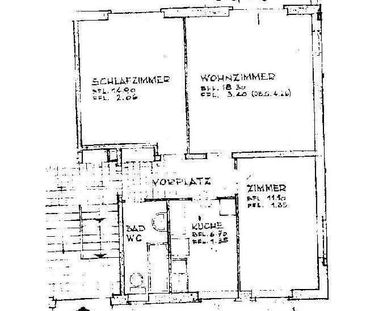 3 Zimmer, 59 m², EG - Foto 5