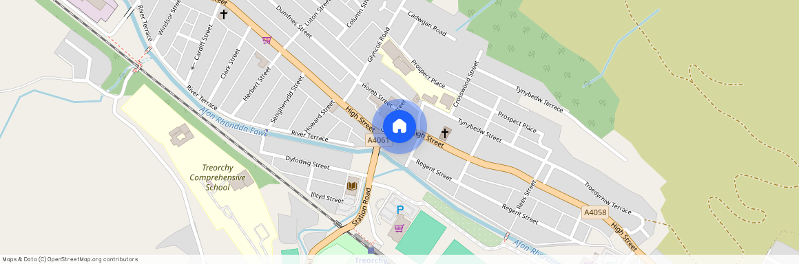 High Street, Treorchy, Rhondda, CF42