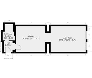 Pronájem bytu 1+1 43 m2 - Fotografie 2