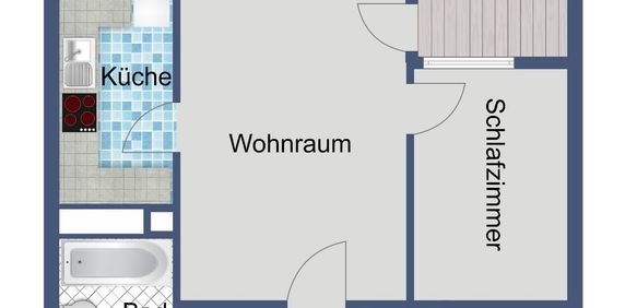 Ausschließlich WBS: Gemütliche 4 Wände! - Photo 2