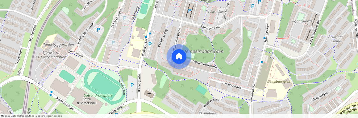 Tempelriddarvägen 9, Bredäng