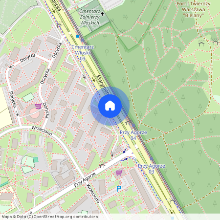 ul. Marymoncka, Wrzeciono, Bielany, Warszawa, mazowieckie