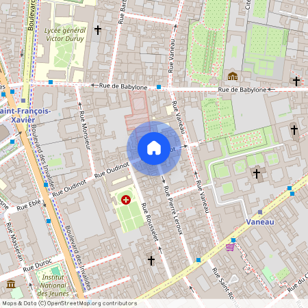 Rue Oudinot et Rue Pierre Leroux 75007 Paris (7e arrondissement)