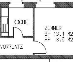 1.5 Zimmer, 27 m², 2. Stock - Foto 5