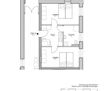 Günstige 2er WG-taugliche Wohnung in der Altstadt von Leoben in der... - Photo 1