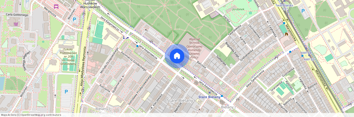 ul. Jana Kasprowicza, Stare Bielany, Bielany, Warszawa, mazowieckie