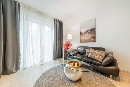 City-Residence: Modern möblierte 3-Zi.-Wohnung mit Balkon in F-Eschersheim - Photo 2