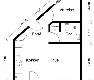 2-værelses studiebolig - Photo 1