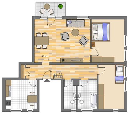 Helle 3-Zimmer Wohnung mit Balkon in Leverkusen Opladen - Photo 2