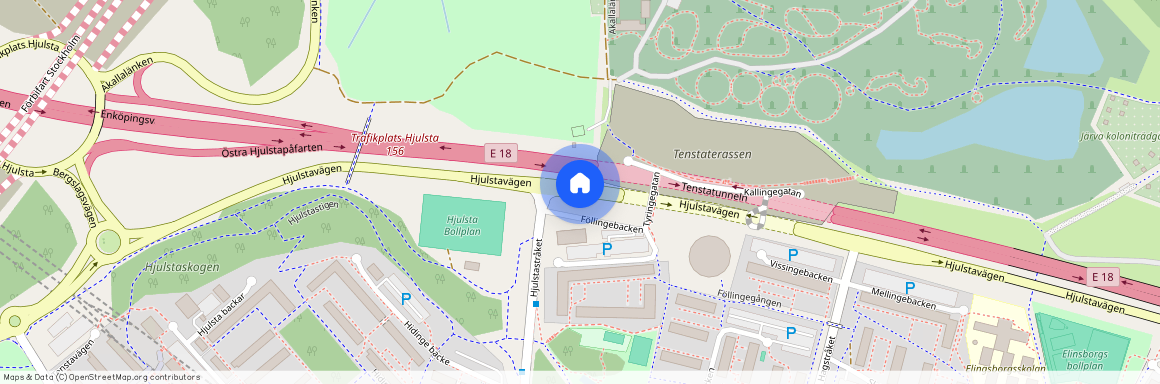 Hjulstavägen, Spånga