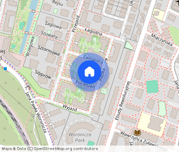 Marina Mokotów, umeblowane mieszkanie z loggią. - Фото 1